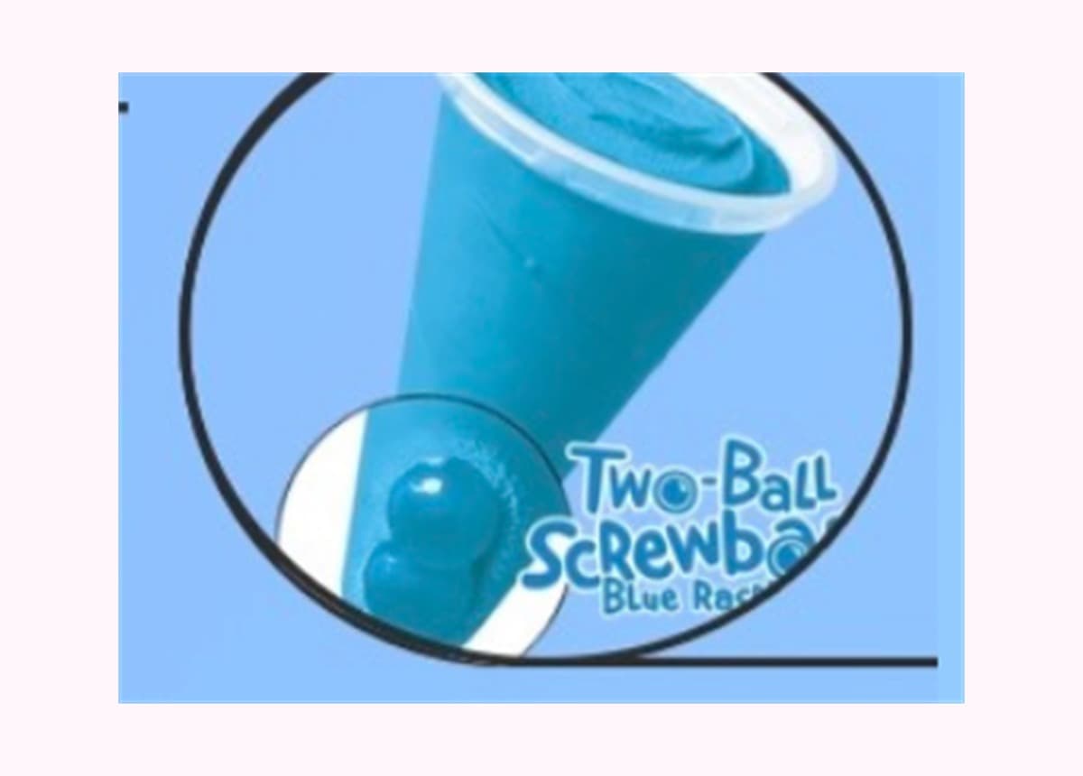 Two-Ball Screwball Blue Raspberry from the Sweet Spot Truck menu